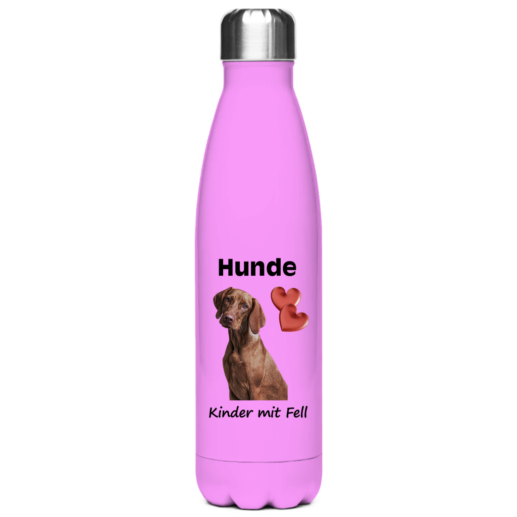 Edelstahl-Thermosflasche "Hunde = Kinder mit Fell 1"