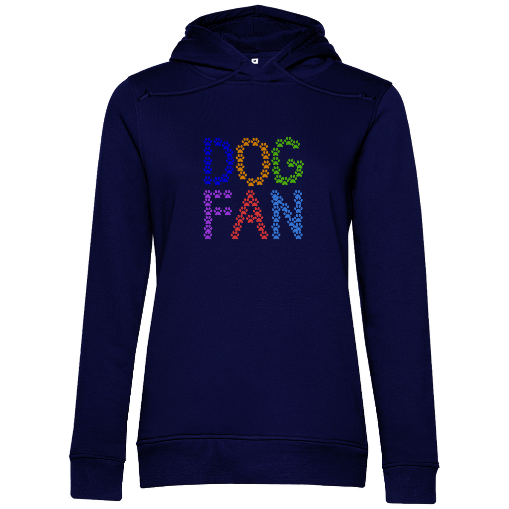 Damen Premium Bio Hoodie mit dem Hundedesign "Dogfan_Vers 1"