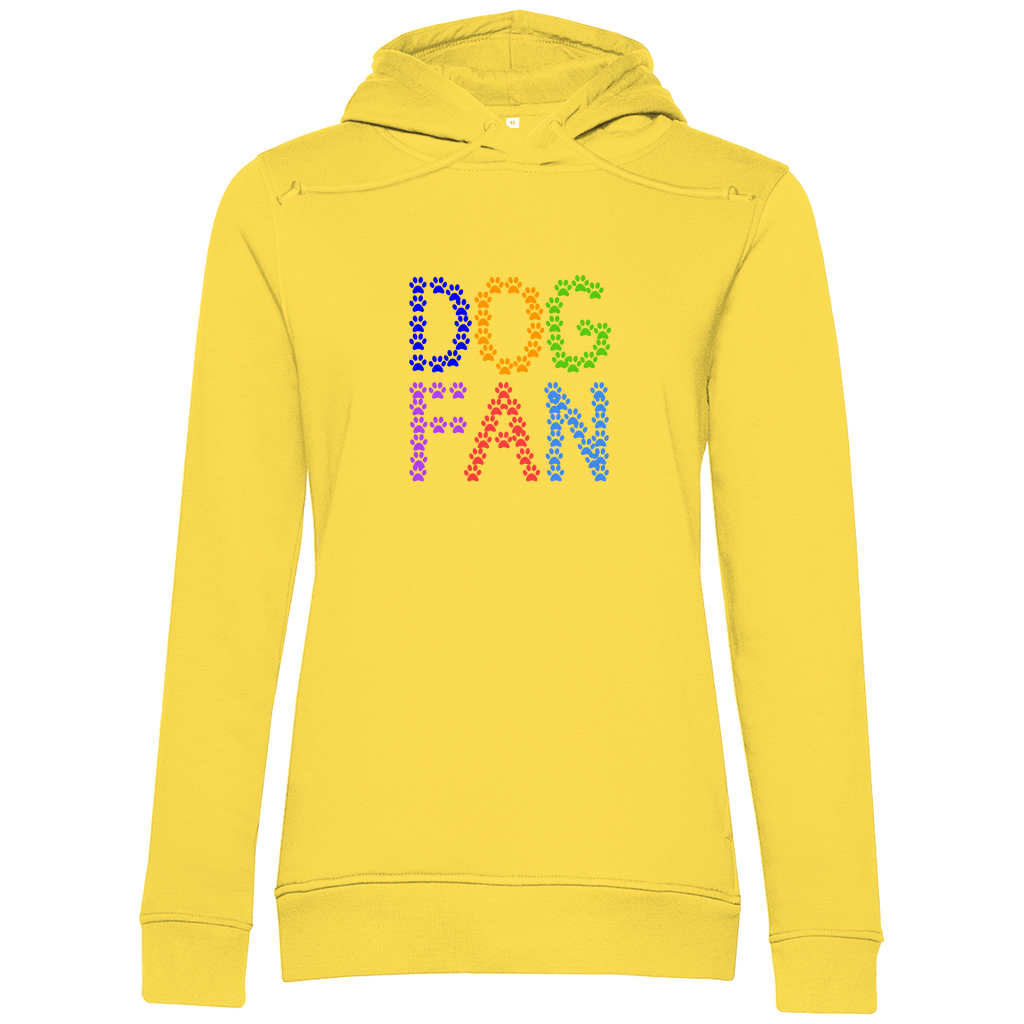 Damen Premium Bio Hoodie mit dem Hundedesign "Dogfan_Vers 1"