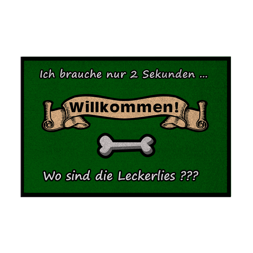 Fußmatte mit Gummirand "Leckerlies 1"