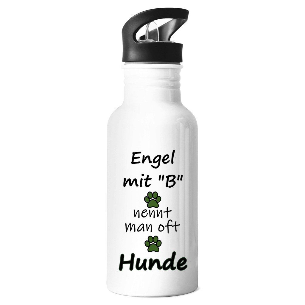 Trinkflasche "Engel mit B = Hunde 1" (Edelstahl)