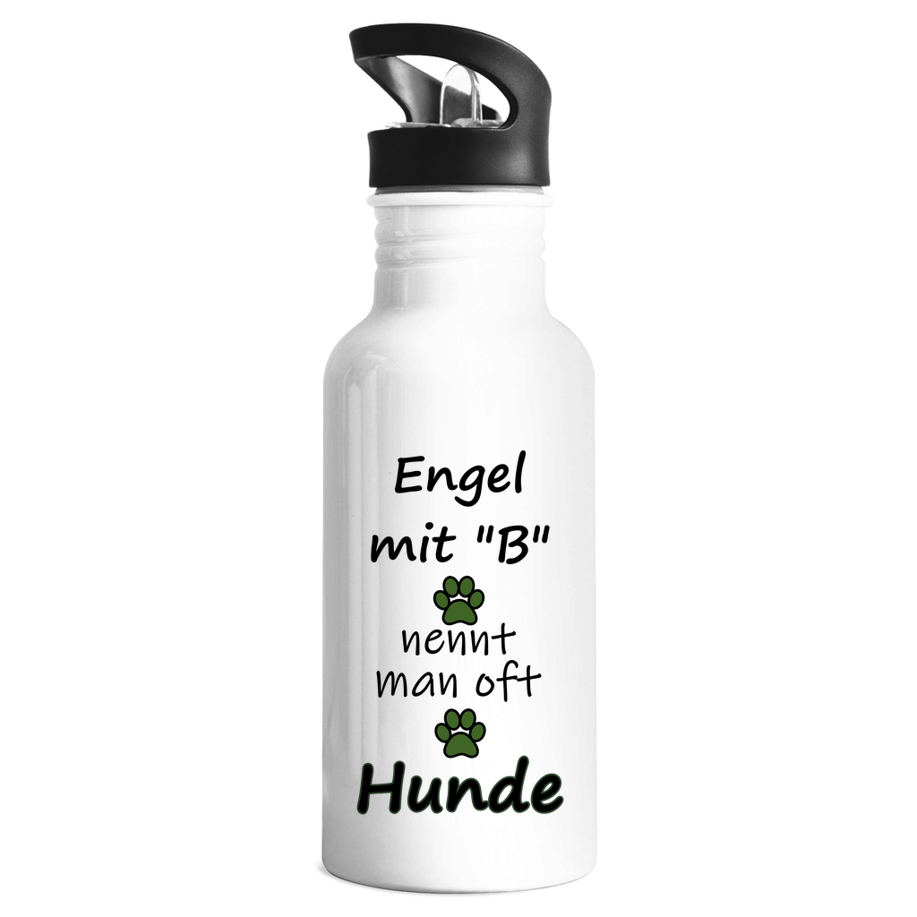 Trinkflasche "Engel mit B = Hunde 1" (Edelstahl)