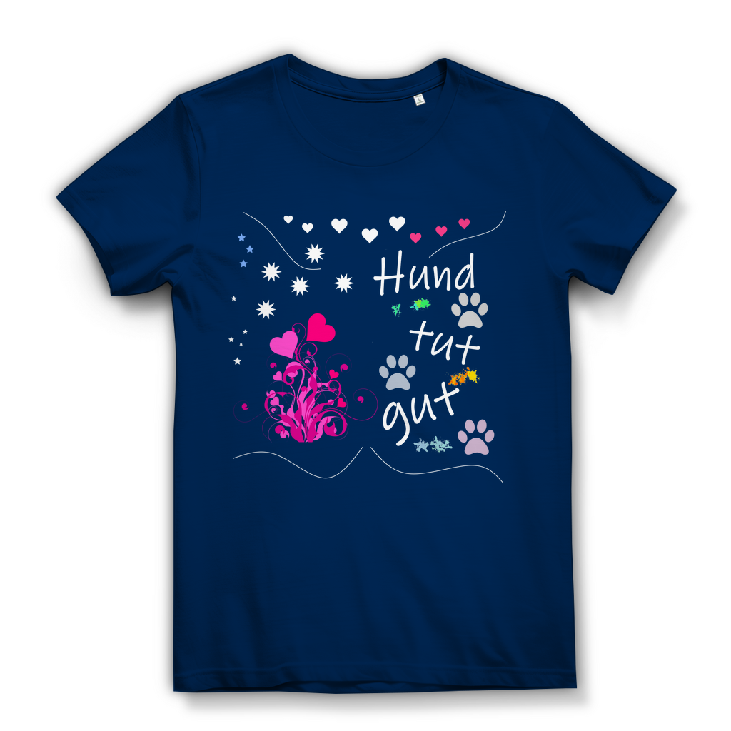 Damen Bio – Premium T-Shirt mit dem Hundedesign: "Hundtutgut 1"