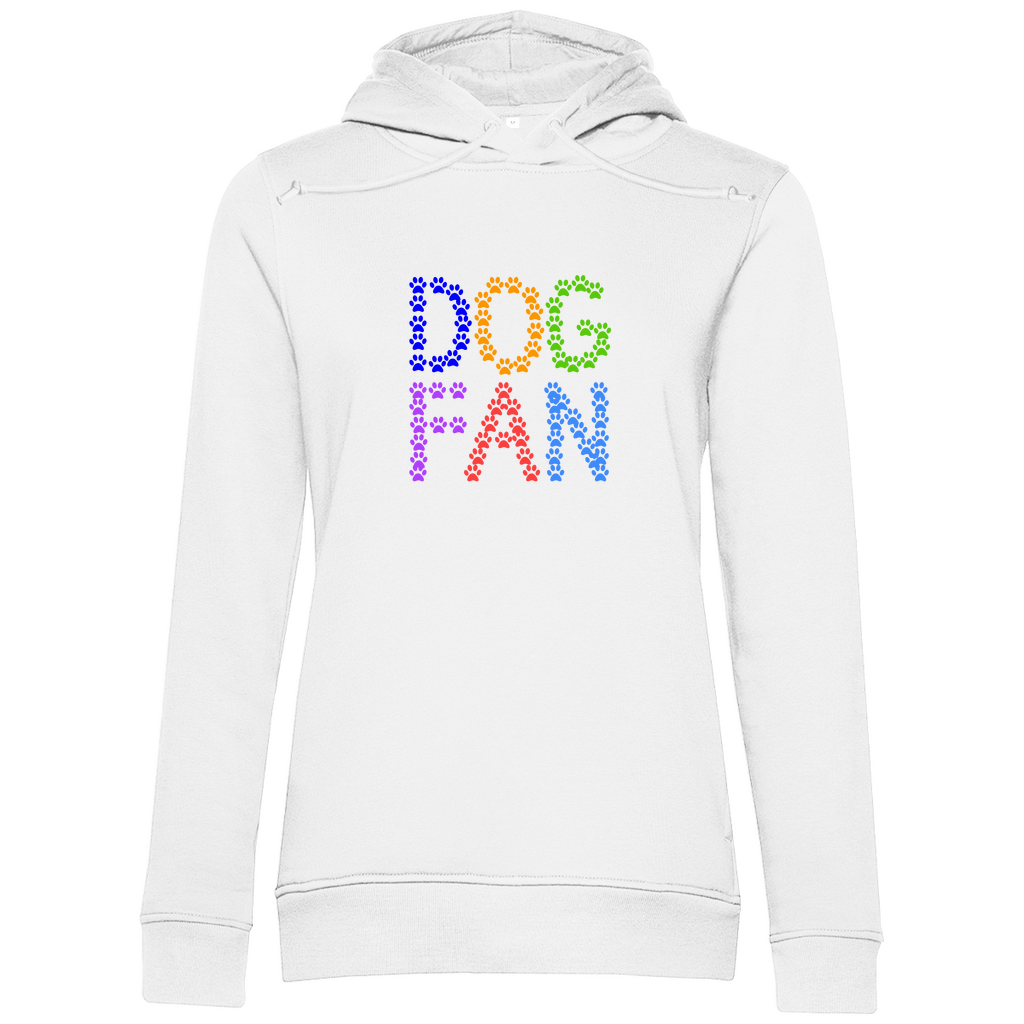 Damen Premium Bio Hoodie mit dem Hundedesign "Dogfan_Vers 1"