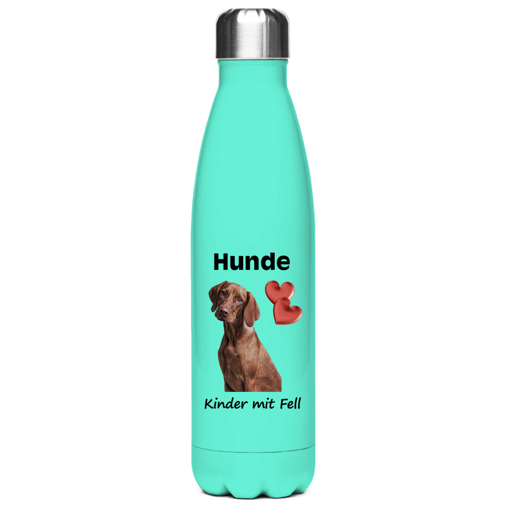 Edelstahl-Thermosflasche "Hunde = Kinder mit Fell 1"
