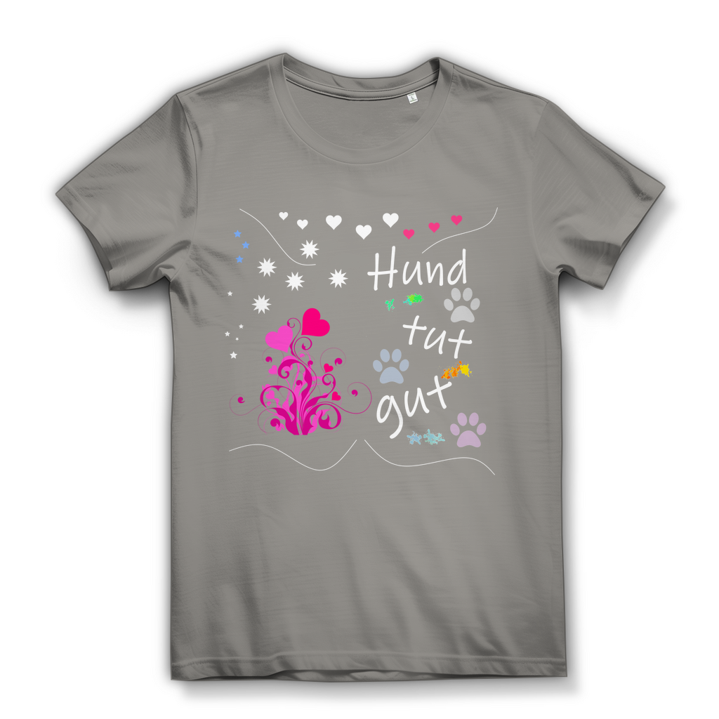 Damen Bio – Premium T-Shirt mit dem Hundedesign: "Hundtutgut 1"