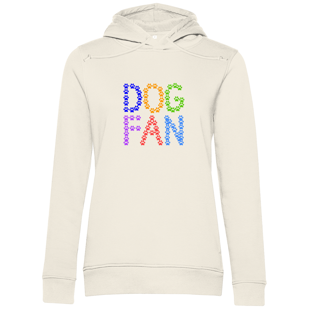 Damen Premium Bio Hoodie mit dem Hundedesign "Dogfan_Vers 1"