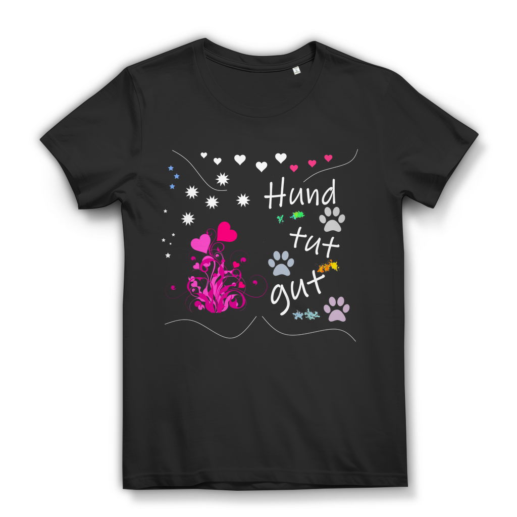 Damen Bio – Premium T-Shirt mit dem Hundedesign: "Hundtutgut 1"