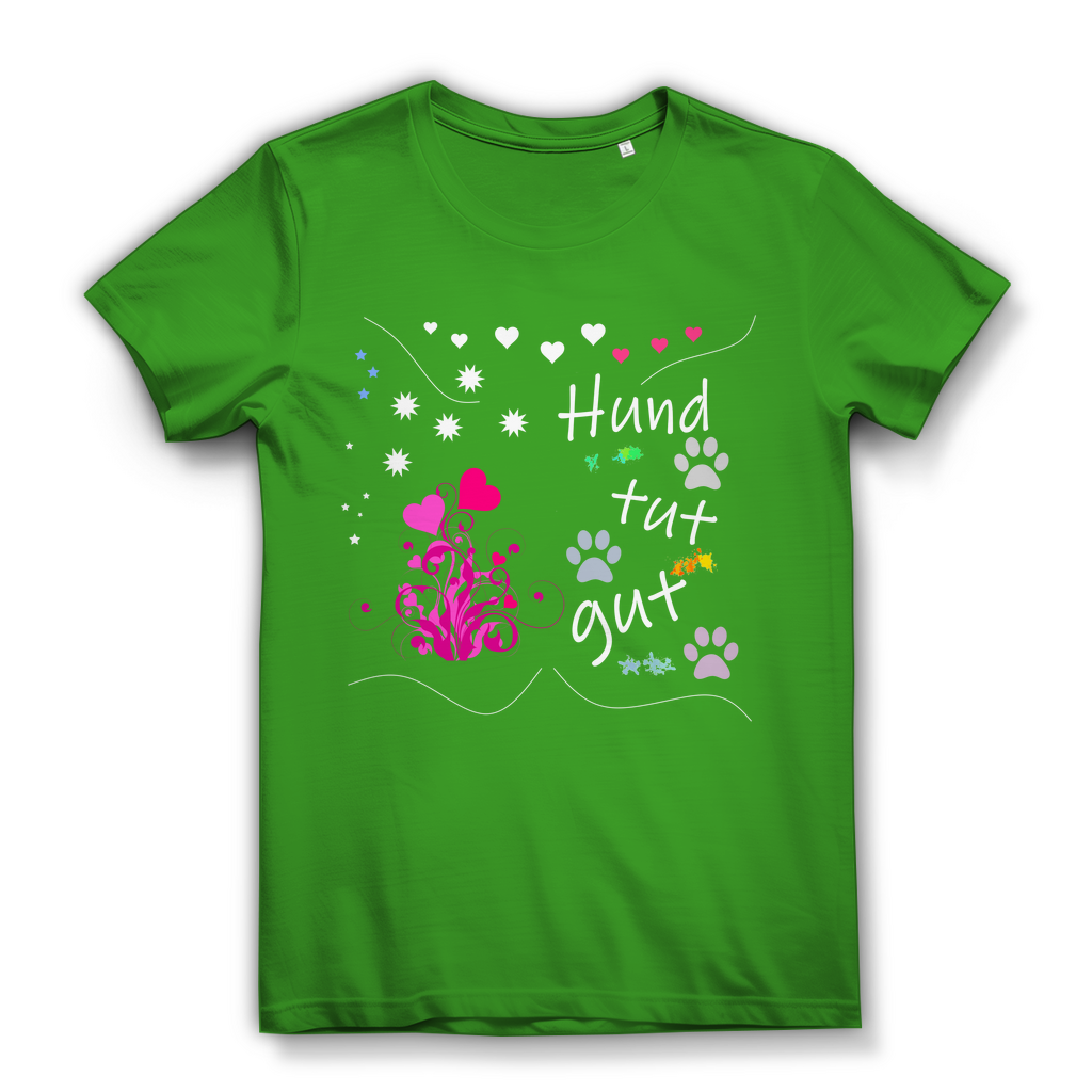 Damen Bio – Premium T-Shirt mit dem Hundedesign: "Hundtutgut 1"