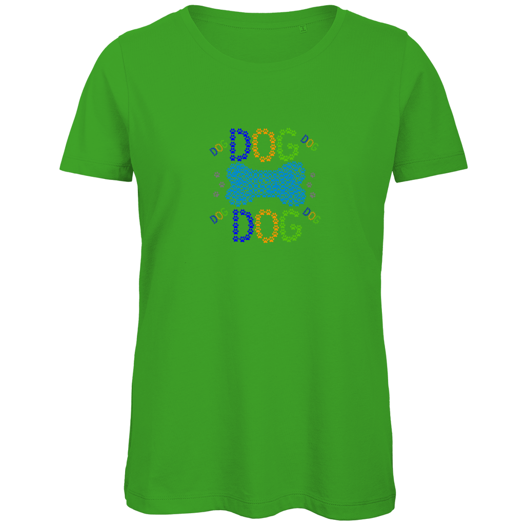 Damen Premium Bio T-Shirt mit Hundedesign "Dogknochen Vers. 1"