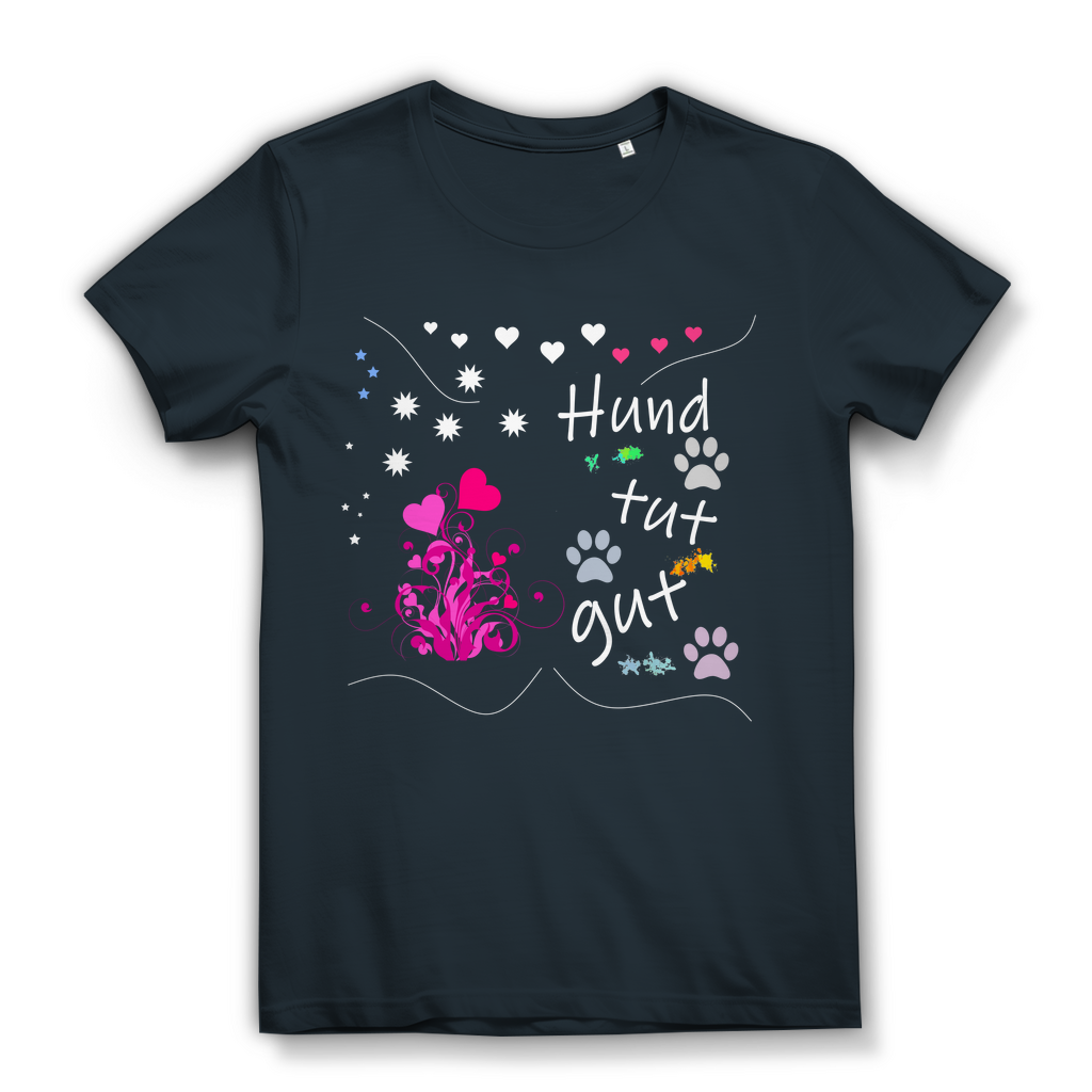 Damen Bio – Premium T-Shirt mit dem Hundedesign: "Hundtutgut 1"