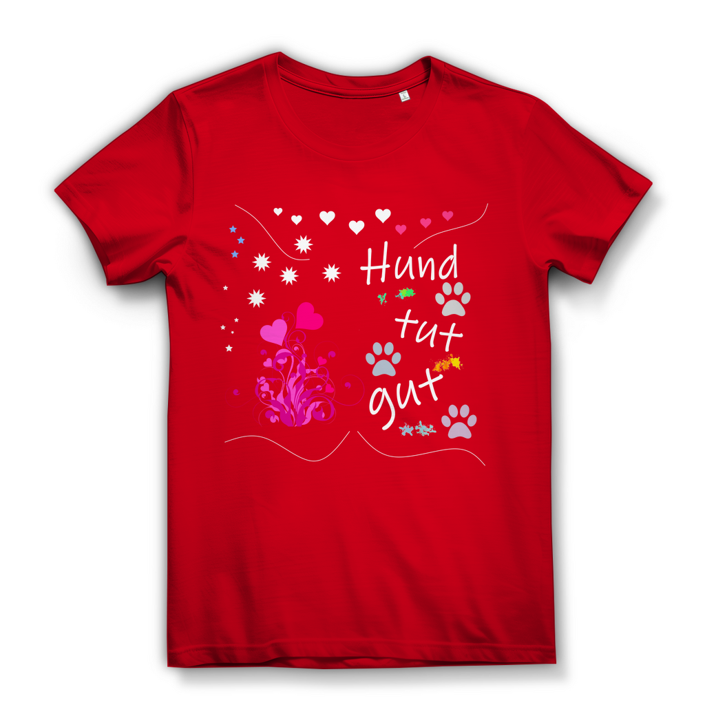 Damen Bio – Premium T-Shirt mit dem Hundedesign: "Hundtutgut 1"