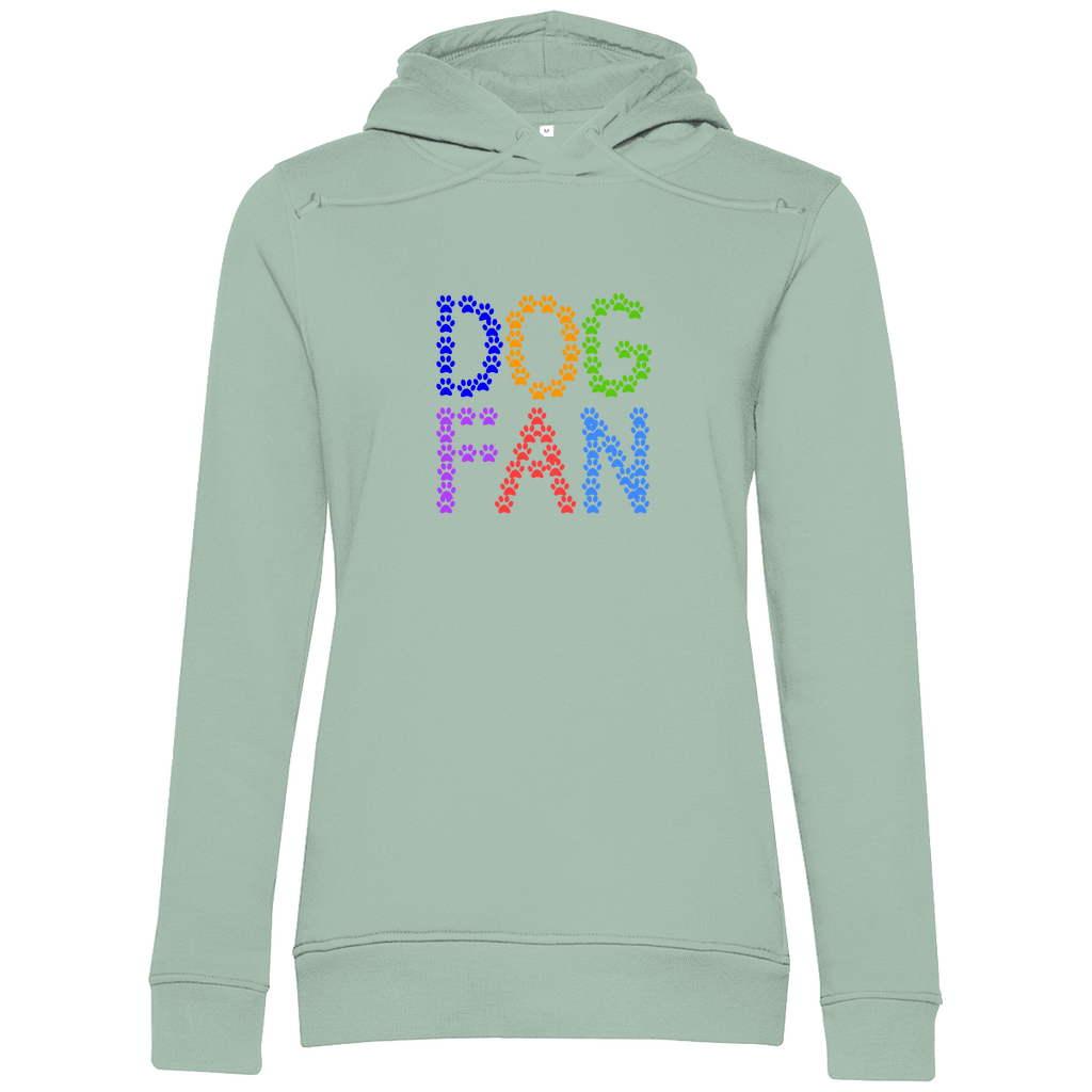 Damen Premium Bio Hoodie mit dem Hundedesign "Dogfan_Vers 1"