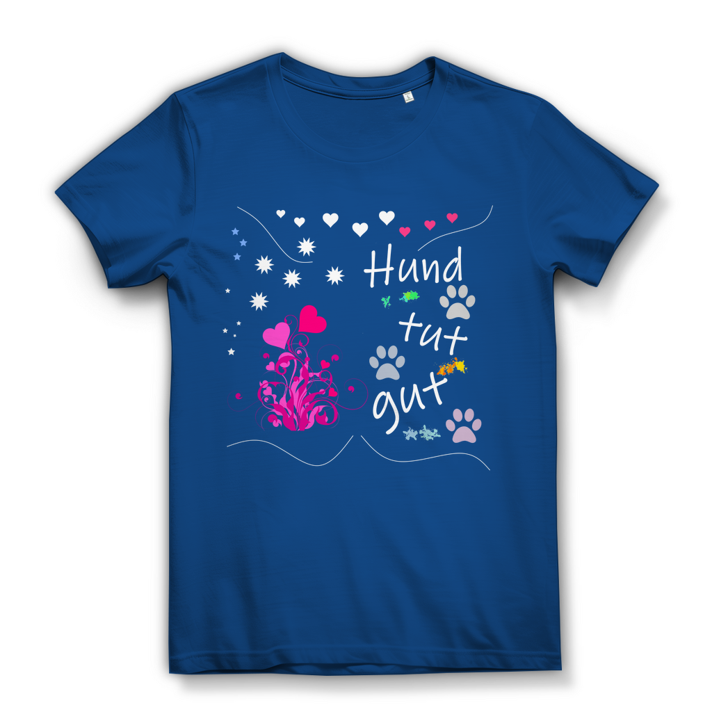 Damen Bio – Premium T-Shirt mit dem Hundedesign: "Hundtutgut 1"