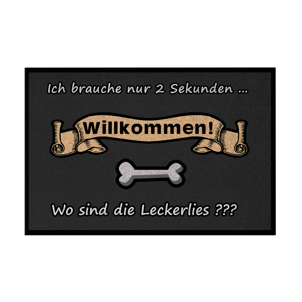 Fußmatte mit Gummirand "Leckerlies 1"