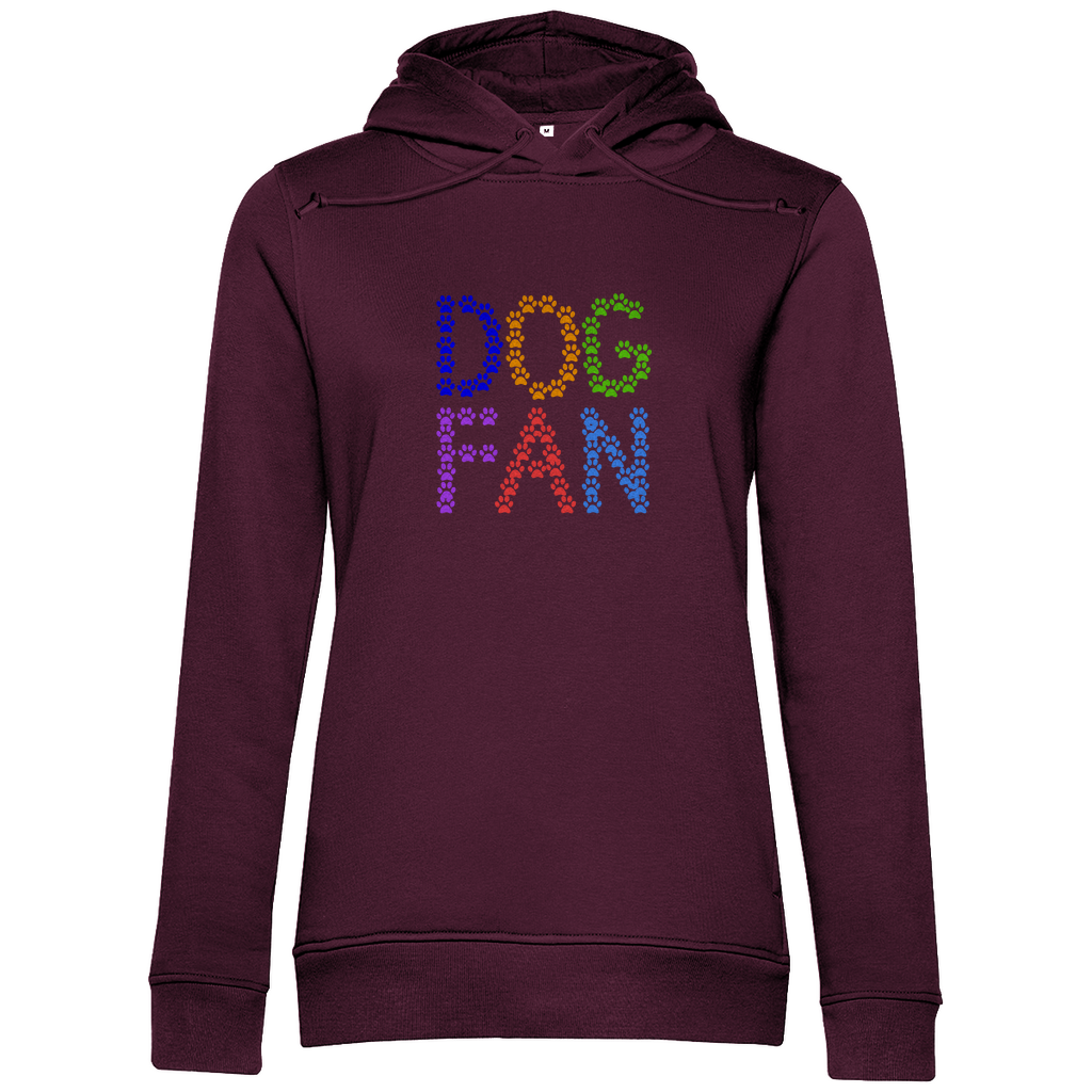 Damen Premium Bio Hoodie mit dem Hundedesign "Dogfan_Vers 1"