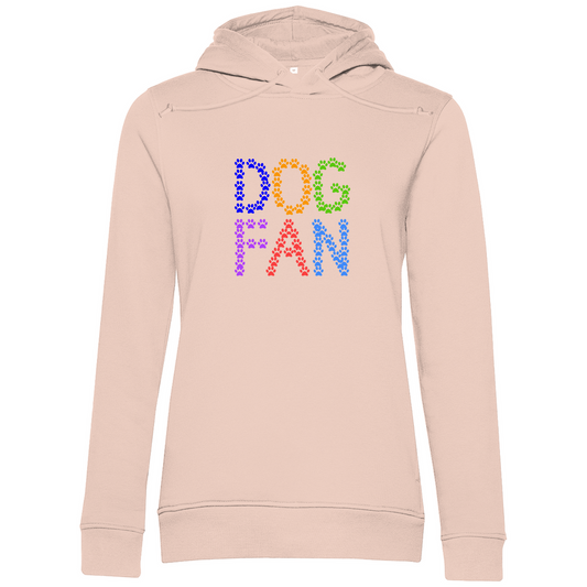 Damen Premium Bio Hoodie mit dem Hundedesign "Dogfan_Vers 1"