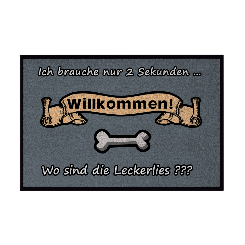 Fußmatte mit Gummirand "Leckerlies 1"