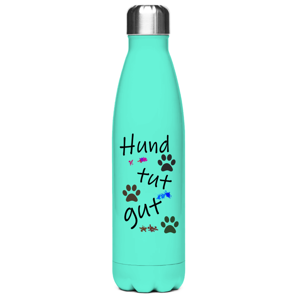 Edelstahl-Thermoflasche "Hund tut gut 1 "