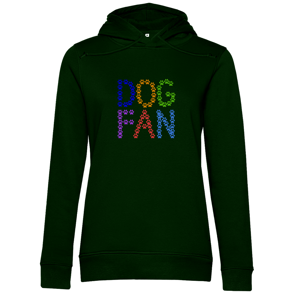 Damen Premium Bio Hoodie mit dem Hundedesign "Dogfan_Vers 1"