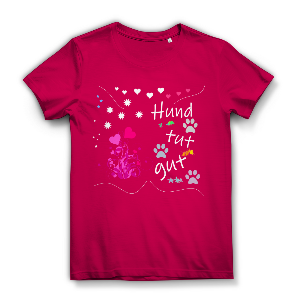 Damen Bio – Premium T-Shirt mit dem Hundedesign: "Hundtutgut 1"