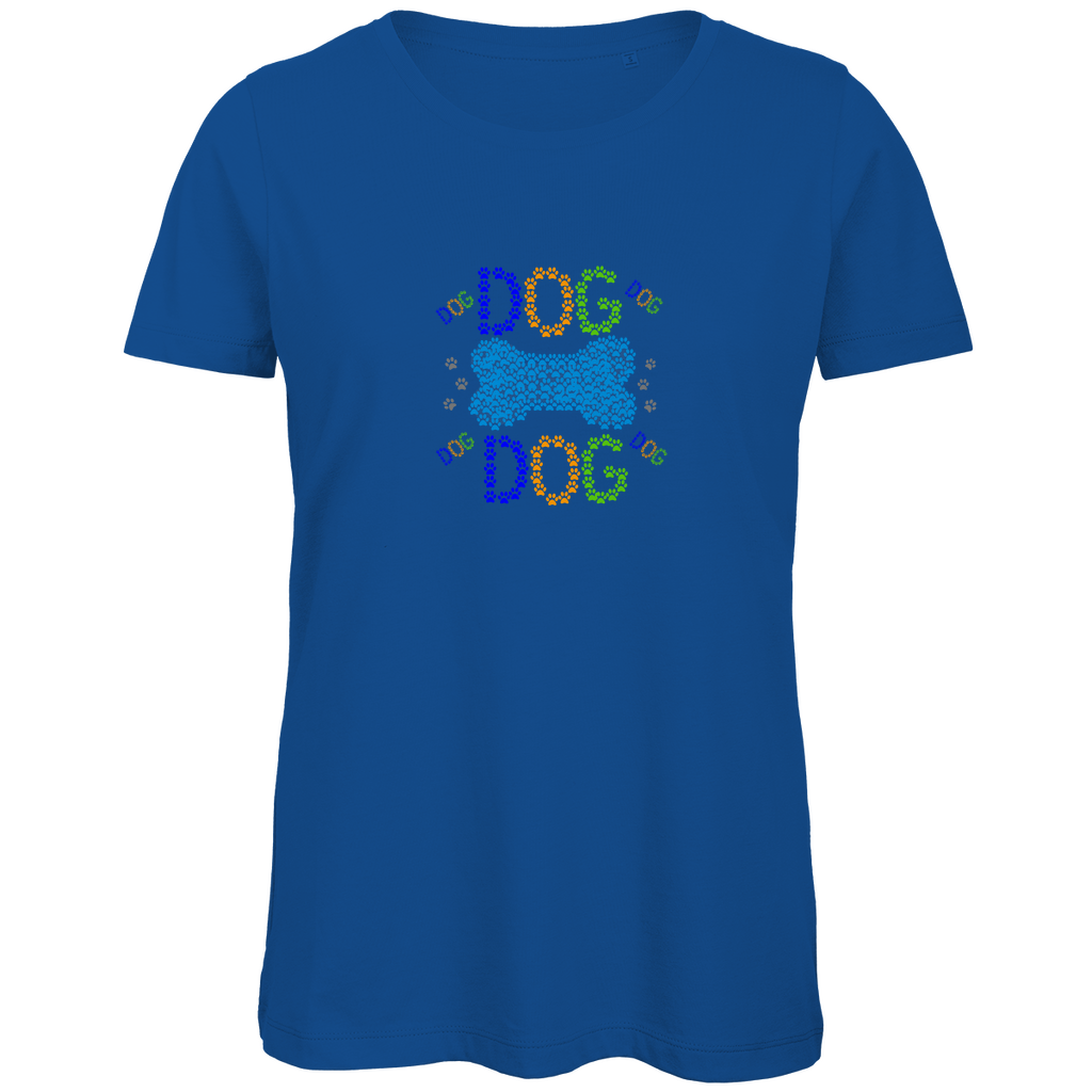 Damen Premium Bio T-Shirt mit Hundedesign "Dogknochen Vers. 1"