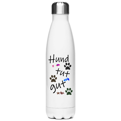 Edelstahl-Thermoflasche "Hund tut gut 1 "