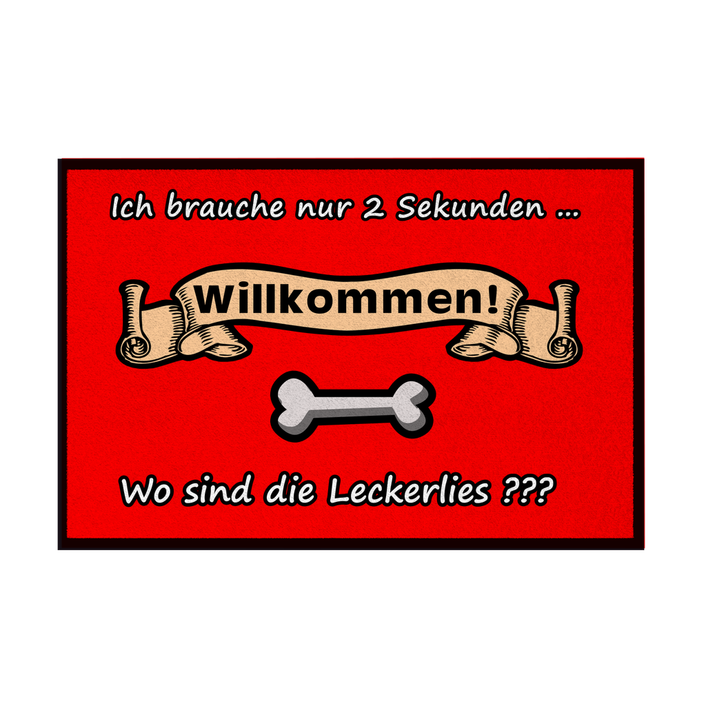 Fußmatte mit Gummirand "Leckerlies 1"