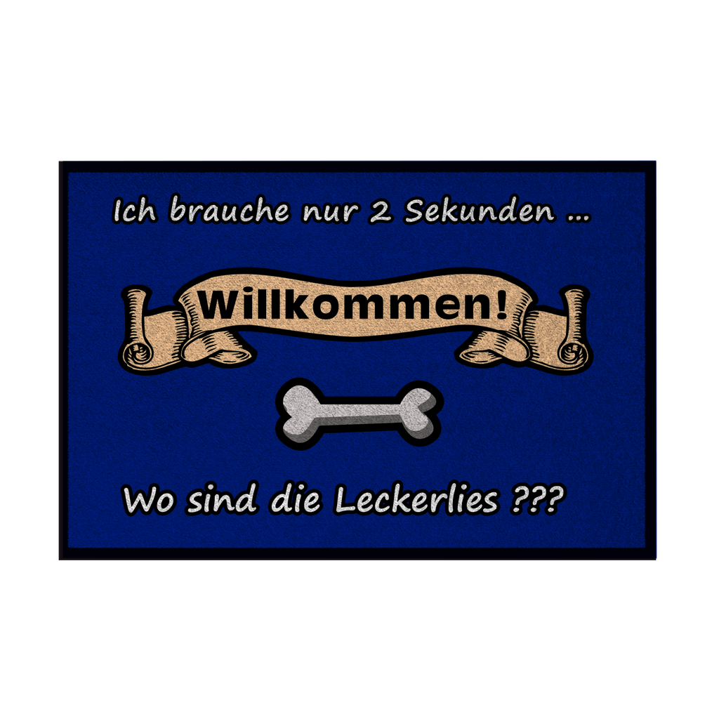 Fußmatte mit Gummirand "Leckerlies 1"
