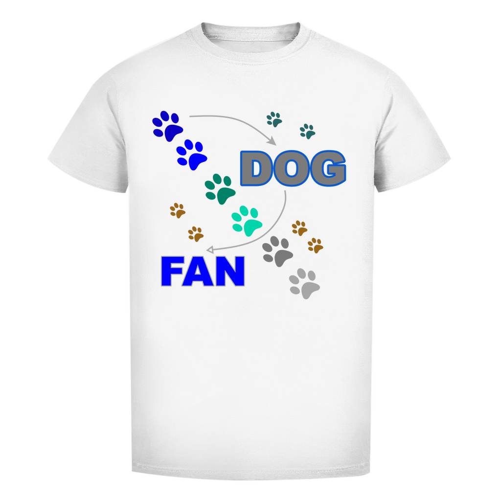 Herren Premium Bio T-Shirt mit dem Hundedesign "Dogfan Herren Vers 2"