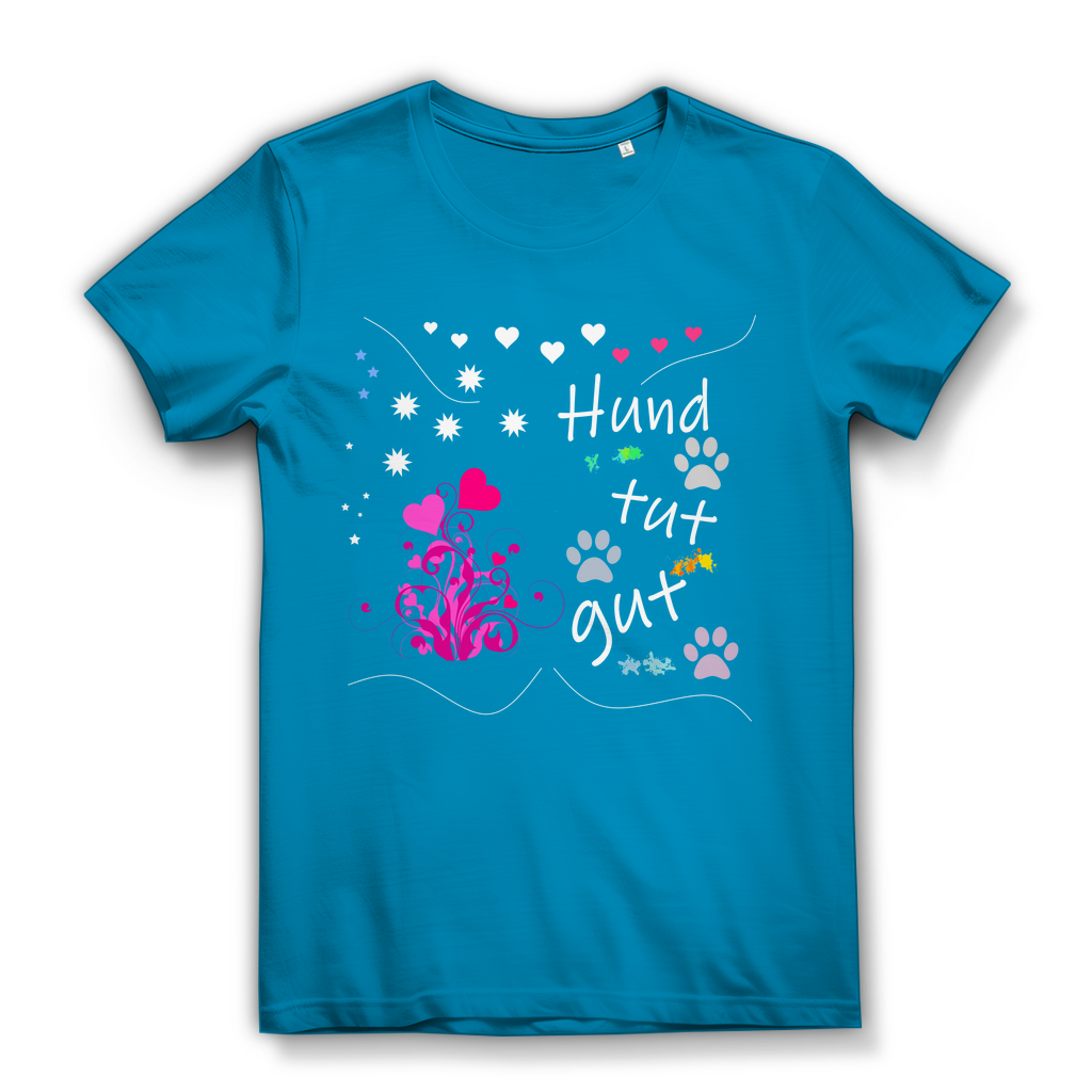 Damen Bio – Premium T-Shirt mit dem Hundedesign: "Hundtutgut 1"
