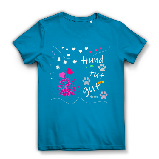 Damen Bio – Premium T-Shirt mit dem Hundedesign: "Hundtutgut 1"