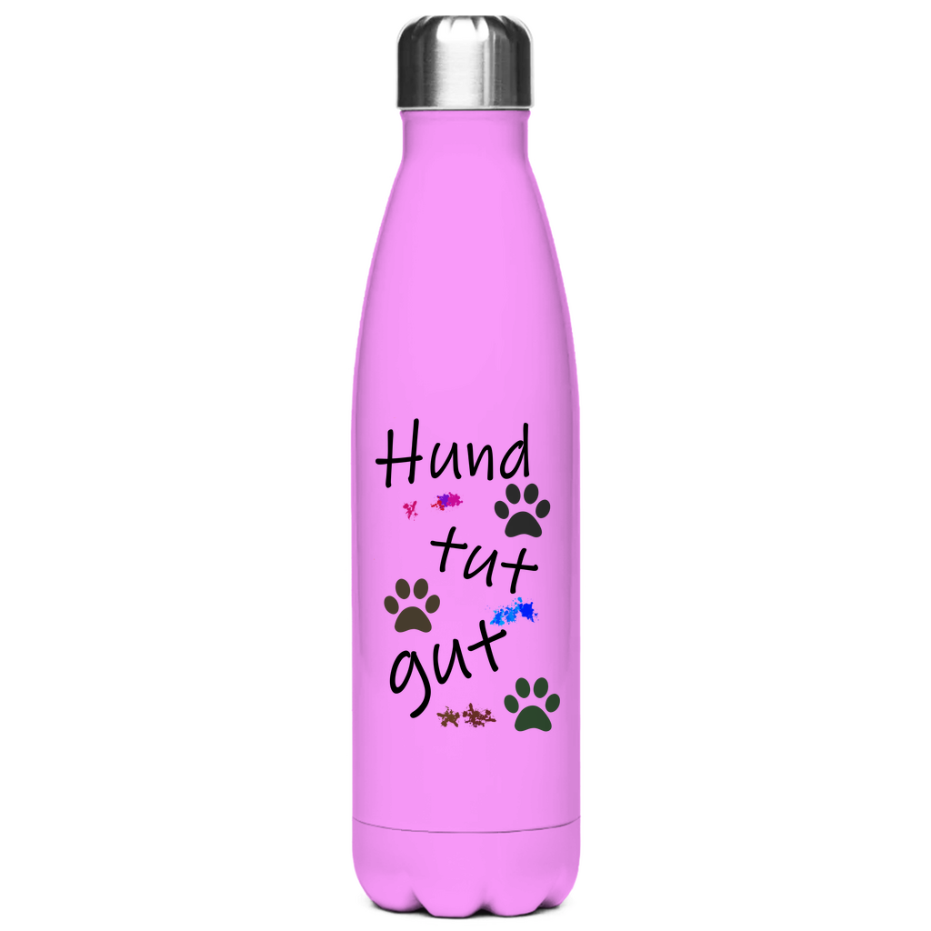 Edelstahl-Thermoflasche "Hund tut gut 1 "